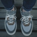 Süet Detaylı Sneakers
