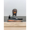 Siyah Paraşüt Kumaşlı Deri Sneakers