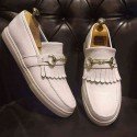 Beyaz Deri Sneakers