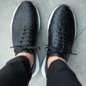Siyah Deri Sneakers